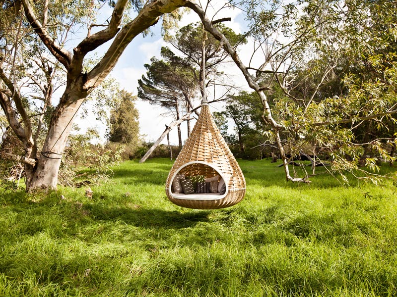 DEDON hanging tree swing